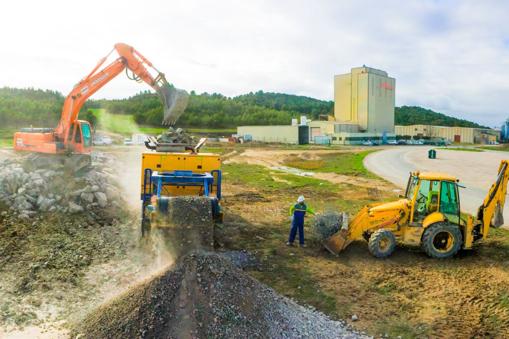 Excavaciones y movimientos de tierra en Tafalla, Navarra
