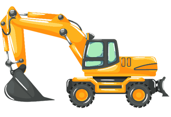 Excavadora de ruedas